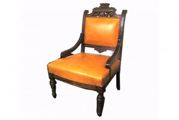 Кресло и диван - желтая кожа
